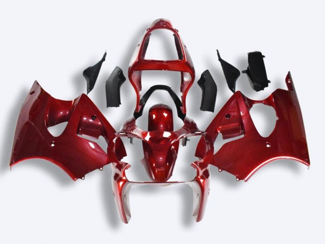 Kit Carénages Motos Complet ZX6R 00-02 - Rouge Kit Carénages Motos Complet ZX6R 00-02 - Rouge