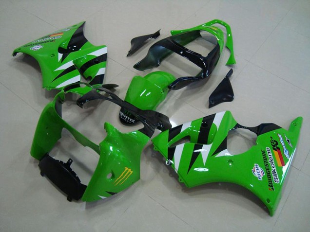 Carénage Moto ZX6R 00-02 - Vert Noir Carénage Moto ZX6R 00-02 - Vert Noir