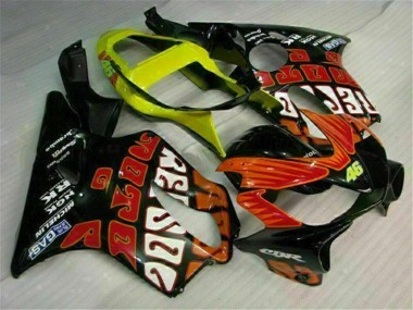 Carénages Moto CBR 600 F4i 01-03 - Orange Noir