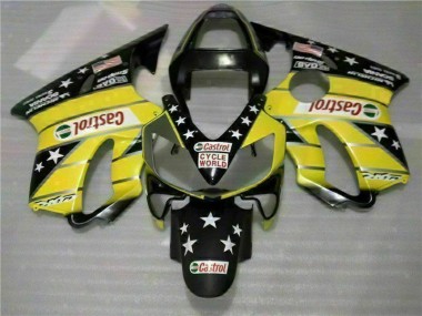 Carénage Moto CBR 600 F4i 01-03 - Jaune Noir Castrol Cycle World