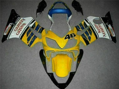 Carénage Moto CBR 600 F4i 01-03 - Jaune Blanc