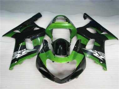 Carénage Moto GSXR 600 / 750 K1 K2 K3 01-03 - Vert Noir