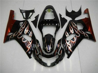 Kit Carénages Motos & Plastique GSXR 600 / 750 K1 K2 K3 01-03 - Noir