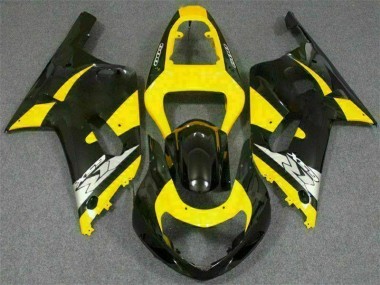 Carénage Moto GSXR 600 / 750 K1 K2 K3 01-03 - Jaune Noir