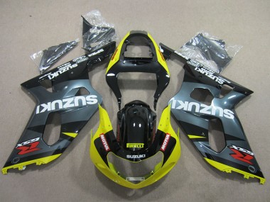 Carénage Moto GSXR 600 K1 K2 K3 01-03 - Noir Jaune Motul