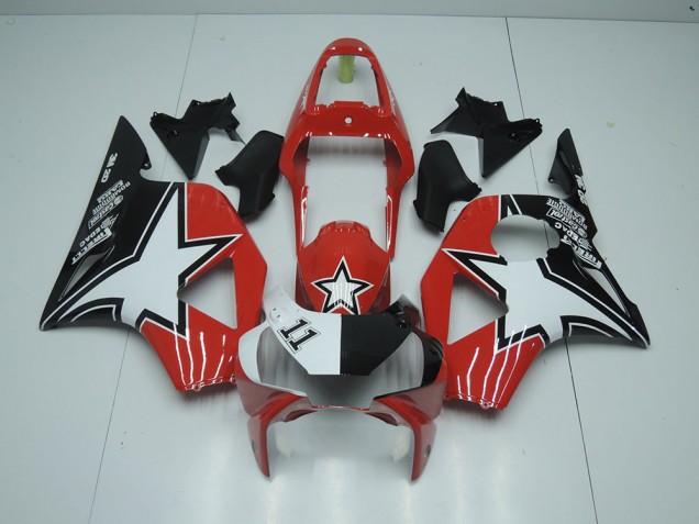 Carénage Moto CBR 900 RR 954 02-03 - Noir Rouge Étoile Carénage Moto CBR 900 RR 954 02-03 - Noir Rouge Étoile