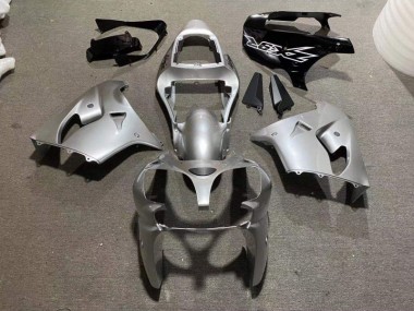 Carénage Moto ZX9R 02-03 - Argent Noir Brillant