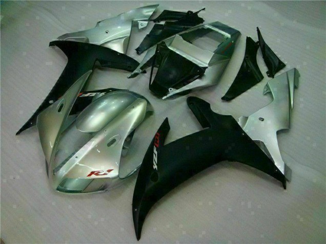 Carénages Moto R1 02-03 - Argent Noir Carénages Moto R1 02-03 - Argent Noir