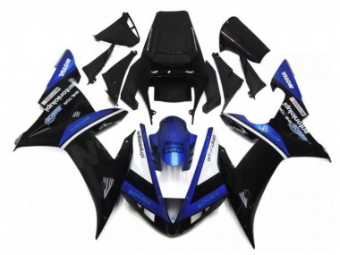 Carénage Moto R1 02-03 - Noir Bleu
