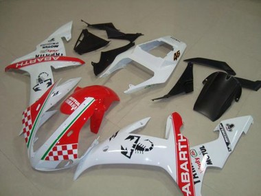 Carénage Moto R1 02-03 - Rouge Blanc Flag