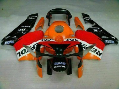 Carénage Moto CBR 600 RR 03-04 - Orange Repsol