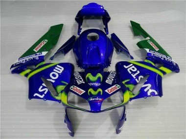 Carénage Moto CBR 600 RR 03-04 - Bleu Vert Movistar Castrol