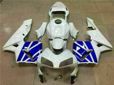 Carénages Moto CBR 600 RR 03-04 - Blanc Bleu
