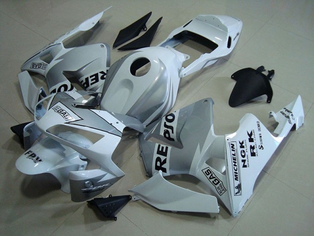 Carénage Moto CBR 600 RR 03-04 - Repsol Blanc Argent Carénage Moto CBR 600 RR 03-04 - Repsol Blanc Argent