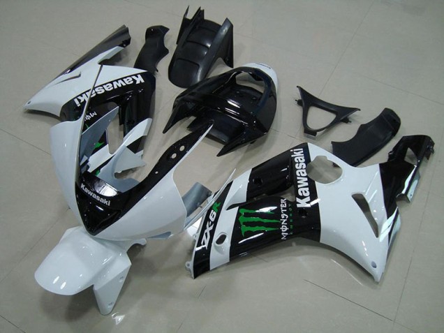 Carénage Moto ZX6R 03-04 - Blanc Monster Carénage Moto ZX6R 03-04 - Blanc Monster