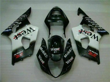 Kit Carénages Motos Complet GSXR 1000 K3 03-04 - Blanc Noir
