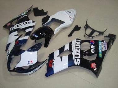Carénage Moto GSXR 1000 K3 03-04 - Blanc Noir Elf