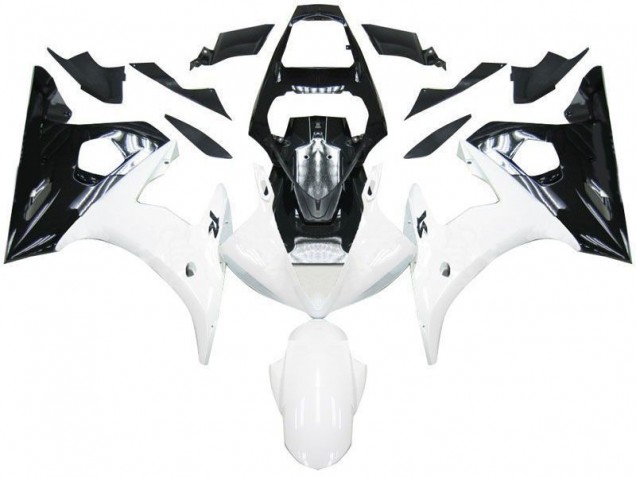 Carénage Moto R6 03-05 - Noir Blanc Carénage Moto R6 03-05 - Noir Blanc