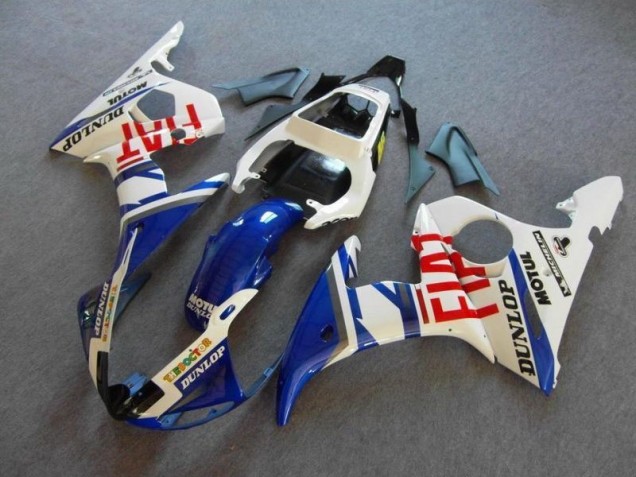 Carénage Moto R6 03-05 - Bleu Blanc Fiat Carénage Moto R6 03-05 - Bleu Blanc Fiat