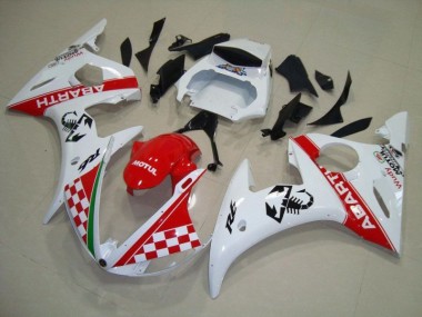 Carrosserie Moto R6 03-05 - Rouge Blanc