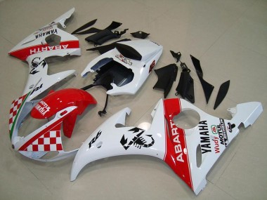 Kit Carénages Motos Complet R6 03-05 - Rouge Blanc