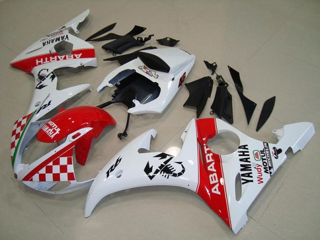 Kit Carénages Motos Complet R6 03-05 - Rouge Blanc