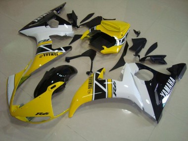 Carénage Moto R6 03-05 - Jaune Anniversary