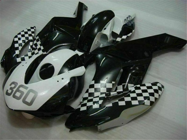 Carénages Moto CBR 1000 RR 04-05 - Blanc Noir Carénages Moto CBR 1000 RR 04-05 - Blanc Noir