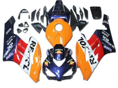 Carénage Moto CBR 1000 RR 04-05 - Orange Rouge Bleu Repsol