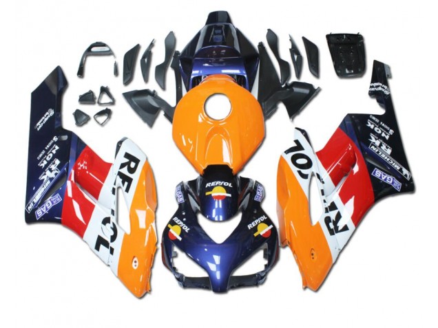 Carénage Moto CBR 1000 RR 04-05 - Orange Rouge Bleu Repsol Carénage Moto CBR 1000 RR 04-05 - Orange Rouge Bleu Repsol