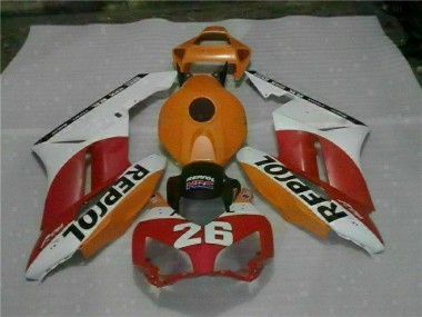 Carénage Moto CBR 1000 RR 04-05 - Orange Rouge Repsol 26