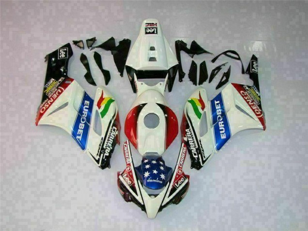 Kit Carénages Motos Complet CBR 1000 RR 04-05 - Blanc Rouge Kit Carénages Motos Complet CBR 1000 RR 04-05 - Blanc Rouge