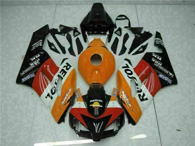 Carénage Moto CBR 1000 RR 04-05 - Orange Noir Repsol Carénage Moto CBR 1000 RR 04-05 - Orange Noir Repsol