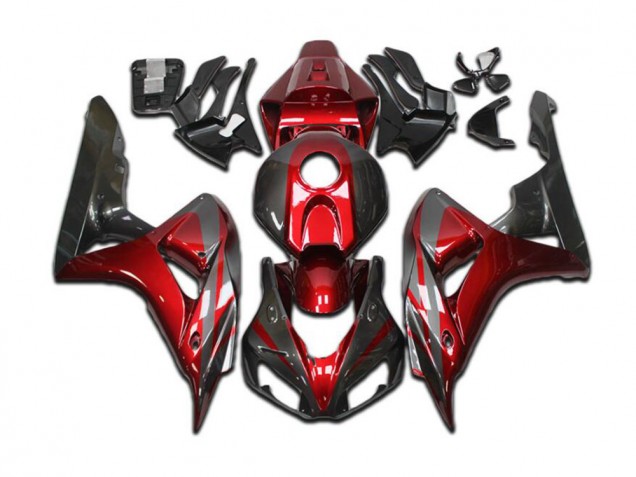 Carénage Moto CBR 1000 RR 04-05 - Rouge Bonbon Gris Noir