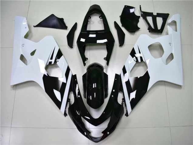 Carénages Moto GSXR 600 / 750 K4 04-05 - Blanc Noir Carénages Moto GSXR 600 / 750 K4 04-05 - Blanc Noir