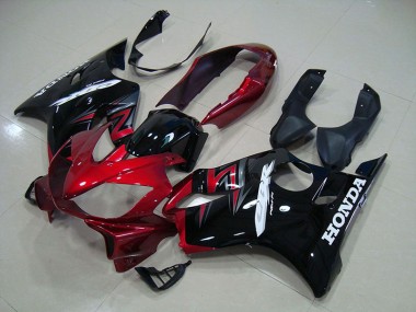 Carénage Moto CBR 600 F4i 04-07 - Rouge Bonbon Noir