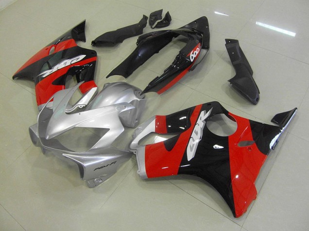 Carénages Moto CBR 600 F4i 04-07 - Noir Rouge Argent Carénages Moto CBR 600 F4i 04-07 - Noir Rouge Argent