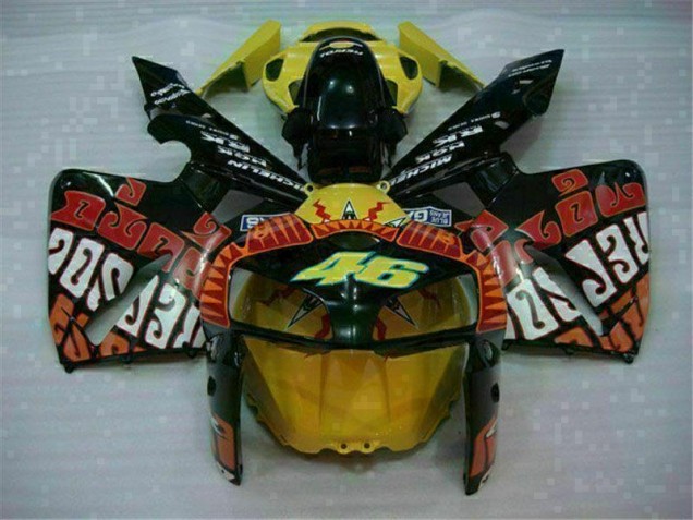 Carénage Moto CBR 600 RR 05-06 - Noir Rouge Jaune 46 Carénage Moto CBR 600 RR 05-06 - Noir Rouge Jaune 46