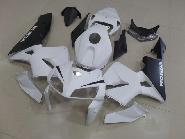 Kit Carénages Motos Complet CBR 600 RR 05-06 - Blanc Noir Kit Carénages Motos Complet CBR 600 RR 05-06 - Blanc Noir