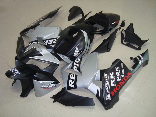 Carénage Moto CBR 600 RR 05-06 - Noir Mat Argent Repsol Carénage Moto CBR 600 RR 05-06 - Noir Mat Argent Repsol