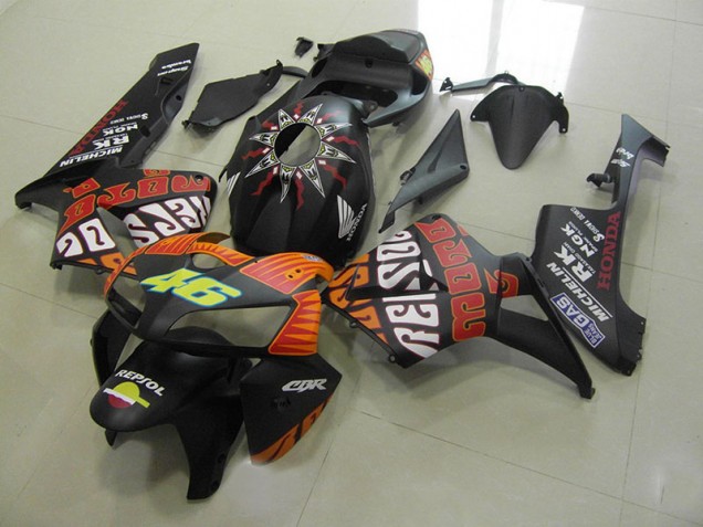 Carénage Moto CBR 600 RR 05-06 - Rossi Noir Mat Carénage Moto CBR 600 RR 05-06 - Rossi Noir Mat