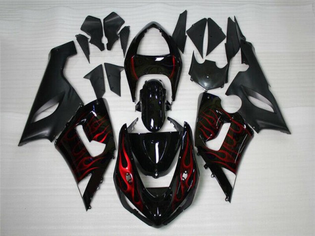 Carénage Moto ZX6R 05-06 - Rouge Noir Carénage Moto ZX6R 05-06 - Rouge Noir