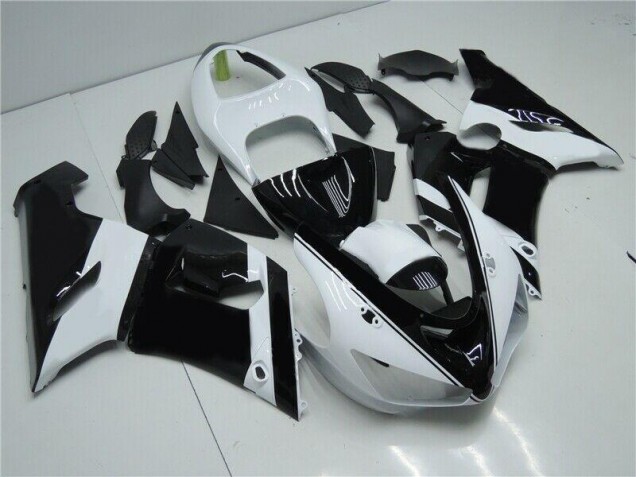 Carénage Moto ZX6R 05-06 - Noir Blanc Carénage Moto ZX6R 05-06 - Noir Blanc
