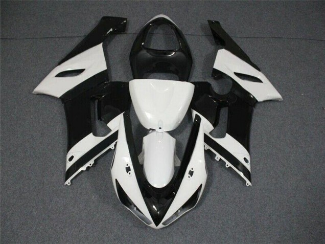 Carénages Moto ZX6R 05-06 - Noir Blanc Carénages Moto ZX6R 05-06 - Noir Blanc