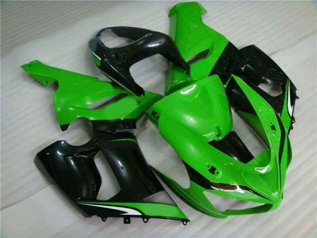 Carénage Moto ZX6R 05-06 - Vert Blanc Noir Carénage Moto ZX6R 05-06 - Vert Blanc Noir