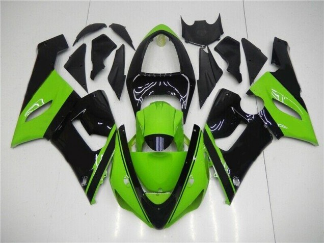Carénages Moto ZX6R 05-06 - Vert Noir Carénages Moto ZX6R 05-06 - Vert Noir