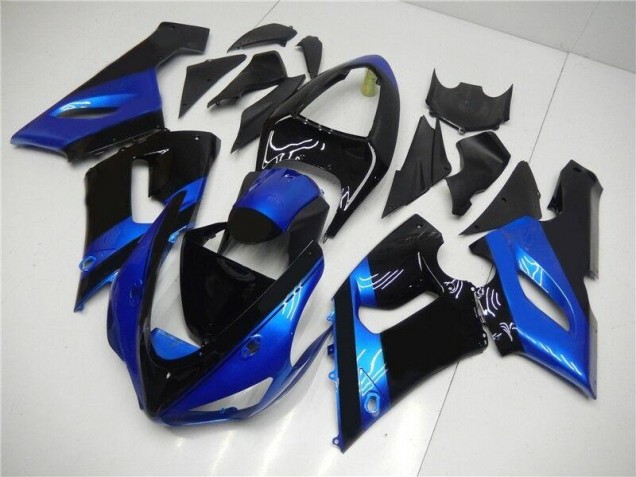 Carénage Moto ZX6R 05-06 - Bleu Noir Carénage Moto ZX6R 05-06 - Bleu Noir