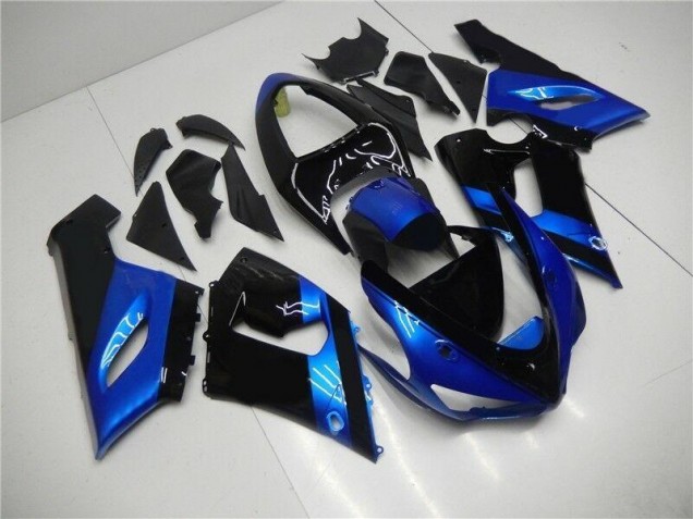 Carénage Moto ZX6R 05-06 - Bleu Noir Carénage Moto ZX6R 05-06 - Bleu Noir