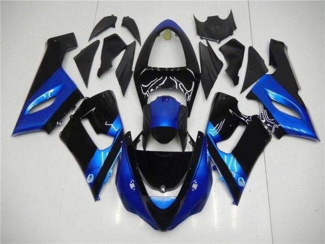 Carénage Moto ZX6R 05-06 - Bleu Noir Carénage Moto ZX6R 05-06 - Bleu Noir