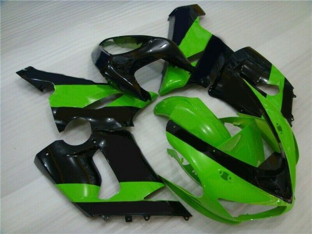 Carénage Moto ZX6R 05-06 - Vert Noir Carénage Moto ZX6R 05-06 - Vert Noir